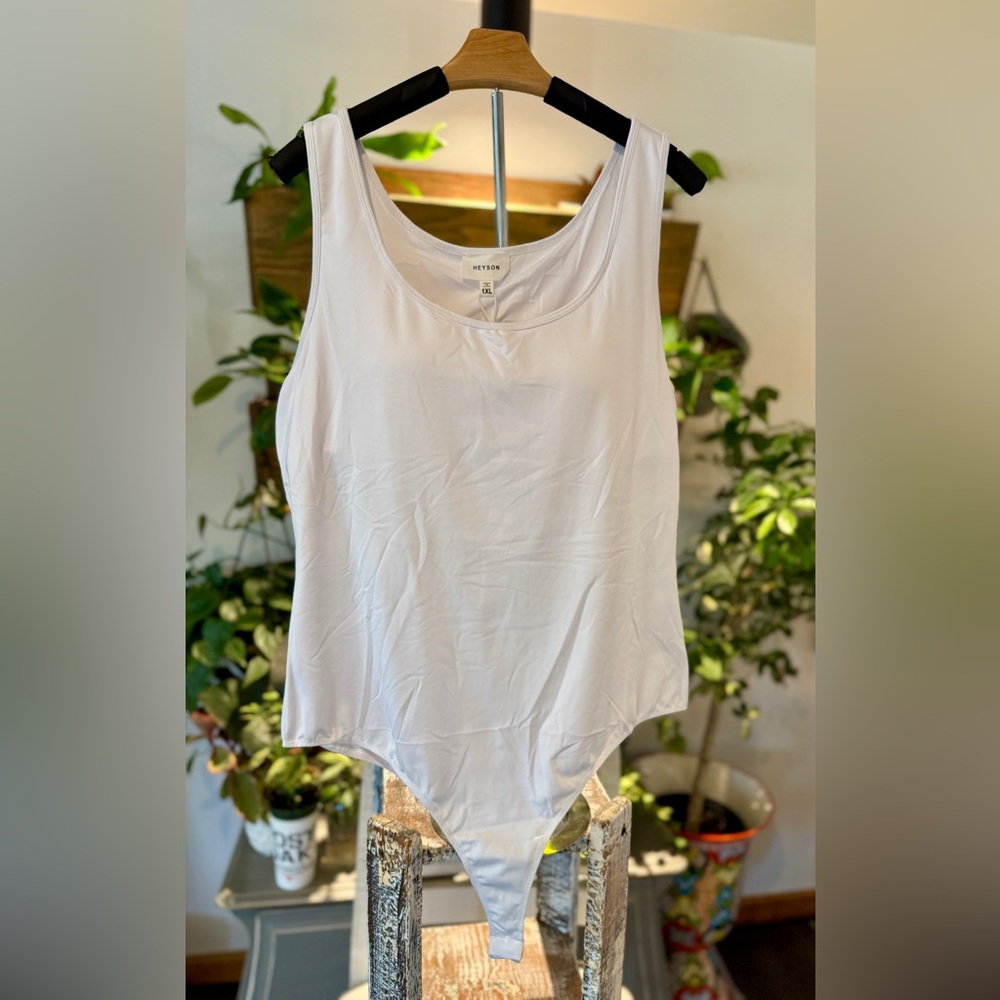 Heyson White Bodysuit 1X